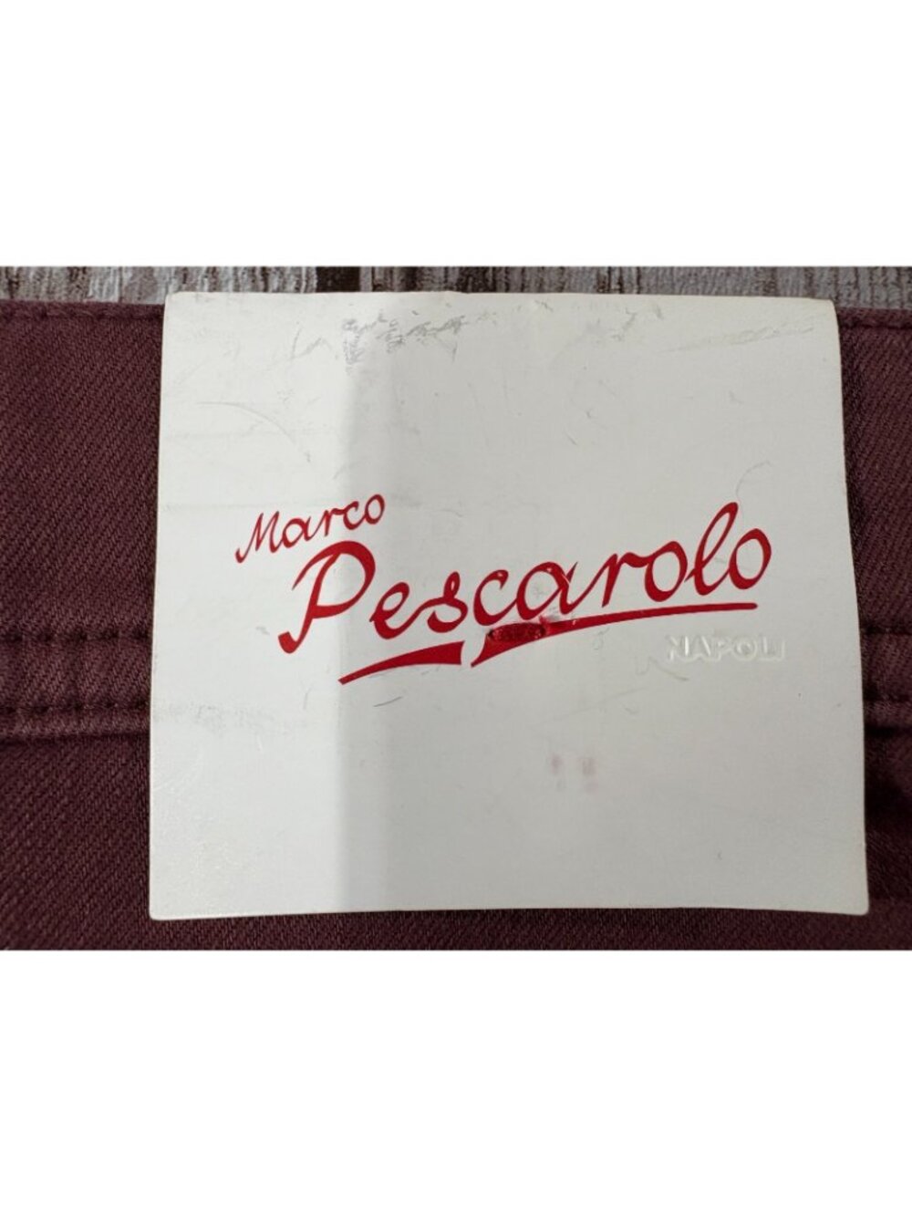 Marco Pescarolo Napoli Nerano M18 5-Pocket Chino Pants sz EU 52 US 35 made Italy - Picture 5 of 16